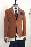 Adrian Newest Brown Single Breasted Notched Lapel Business Men Suits