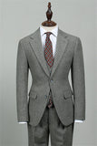 Aiden Gray New Arrival Three Pieces Slim Fit Men Suits