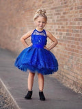 Beautiful Ball Gown Scoop Neck Tulle Appliques Lace Short/Mini Different Flower Girl Dresses