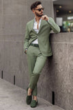 Best-Fit Green Wedding Suit for Groom