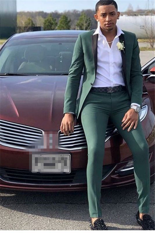 Dark Green Party Prom Suit - Bespoke for Man