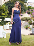 Long Sleeveless Lace Appliques Mermaid Evening Dress