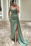 Sleeveless Black Sheath Prom Dress with Mermaid Sweep