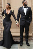 Stylish Black Two-Piece Formal Business Prom Suit