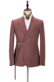 Stylish Two-Piece Groom and Groomsmen Suit with Peaked Lapel