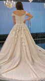 Sweetheart A-Line Wedding Dress Spaghetti-Straps With Lace Tulle