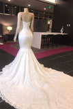 Sweetheart Sleeveless Lace Mermaid Wedding Dress