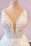 Sweetheart Spaghetti Strap Floor-Length Wedding Dress with A-Line Tulle