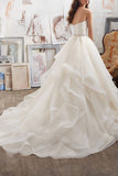 Sweetheart Tulle Wedding Dress with Ruffles