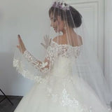 V-neck Spaghetti Straps Backless A-line Wedding Dress Beautiful With Ruffles Tulle