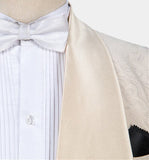 White Shawl Lapel Wedding Tuxedo - Three-Piece Set, Online