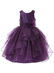 Beautiful Flower Girl Dresses with Scoop Neck and Organza Floor-length Sashes / Ribbons