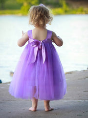 Fabulous A-line Square Neckline Tulle Flower Girl Dresses