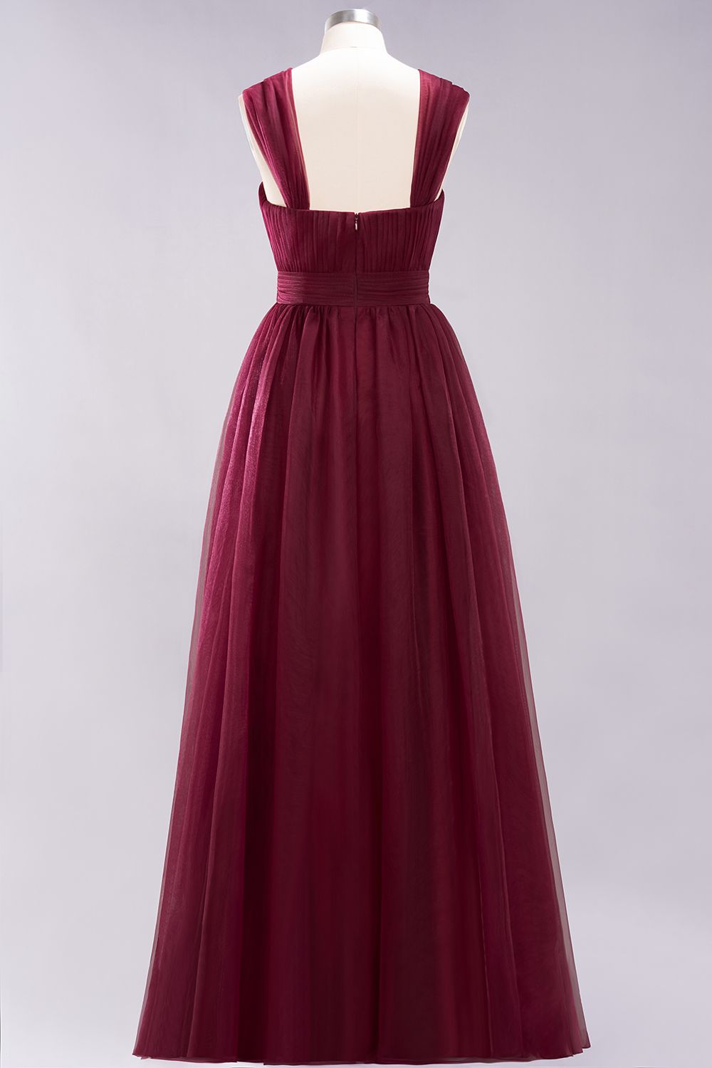 Gorgeous Sweetheart Straps Ruffle Burgundy Bridesmaid Dresses Online-Babyonlines