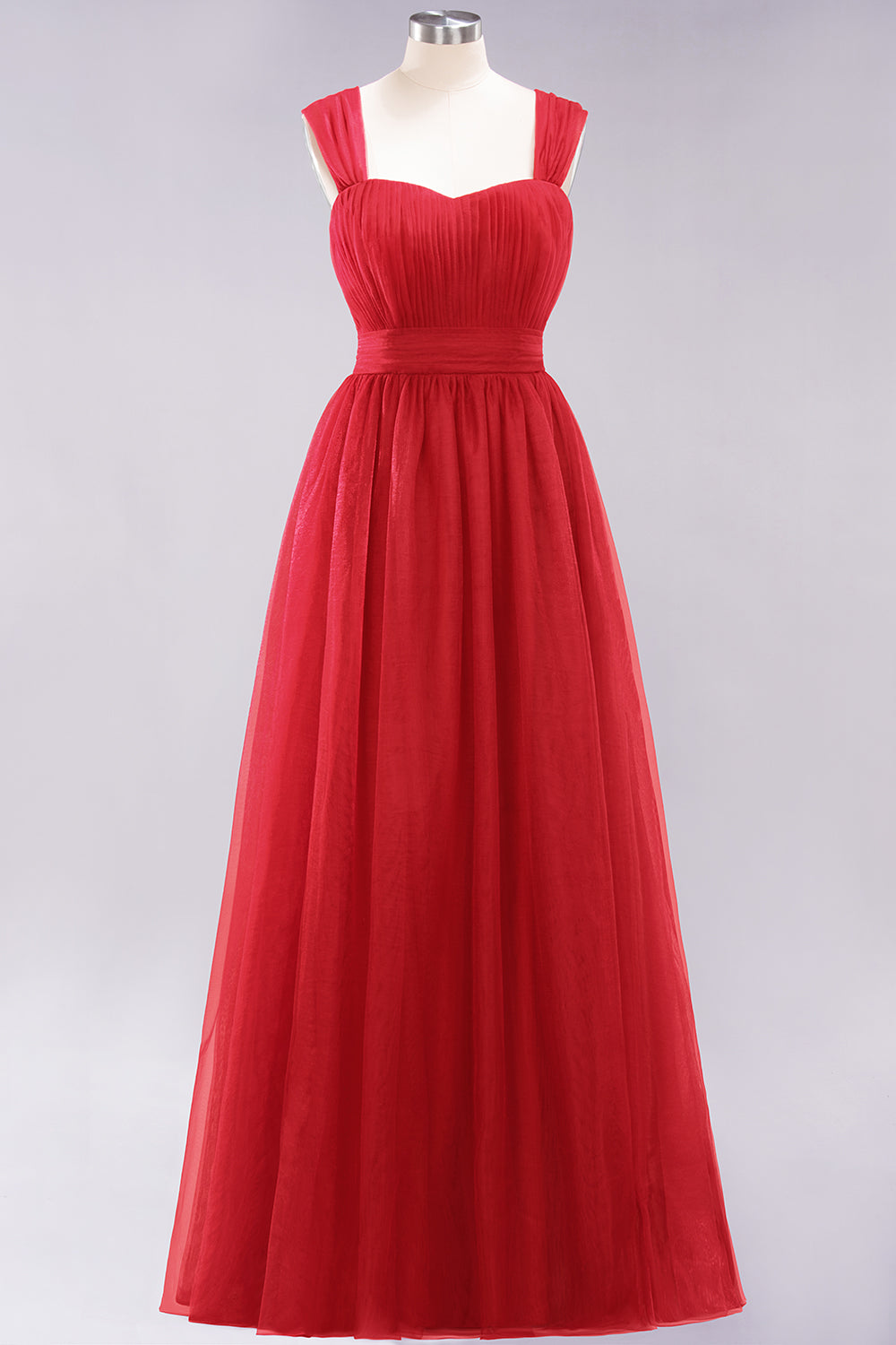 Gorgeous Sweetheart Straps Ruffle Burgundy Bridesmaid Dresses Online-Babyonlines